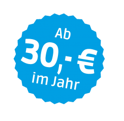 Mitgliedsbeitrag von nur 30,- € im Jahr!