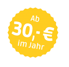 Ab 30,- € im Jahr