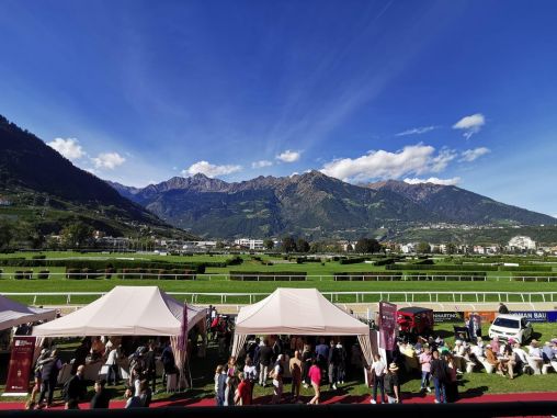 Rennbahn in Meran mit grandiosem Ausblick