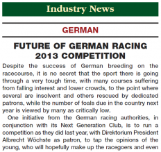 Future of GERMAN RACING 2013 Competition