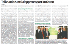 Talkrunde zum Galopprennsport im Osten