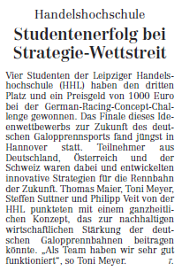 Studentenerfolg bei Strategie-Wettstreit