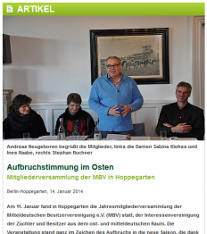 Aufbruchstimmung im Osten